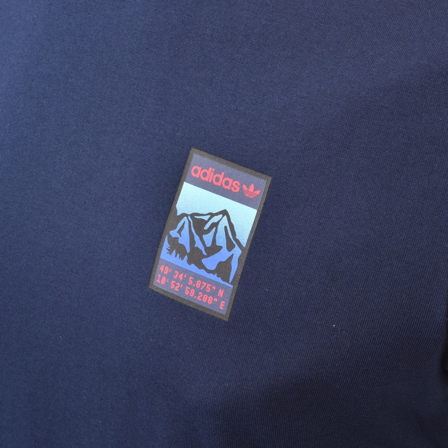 Alternative Image for Productadidas Originals Adiplore GFX T Shirt Navy3